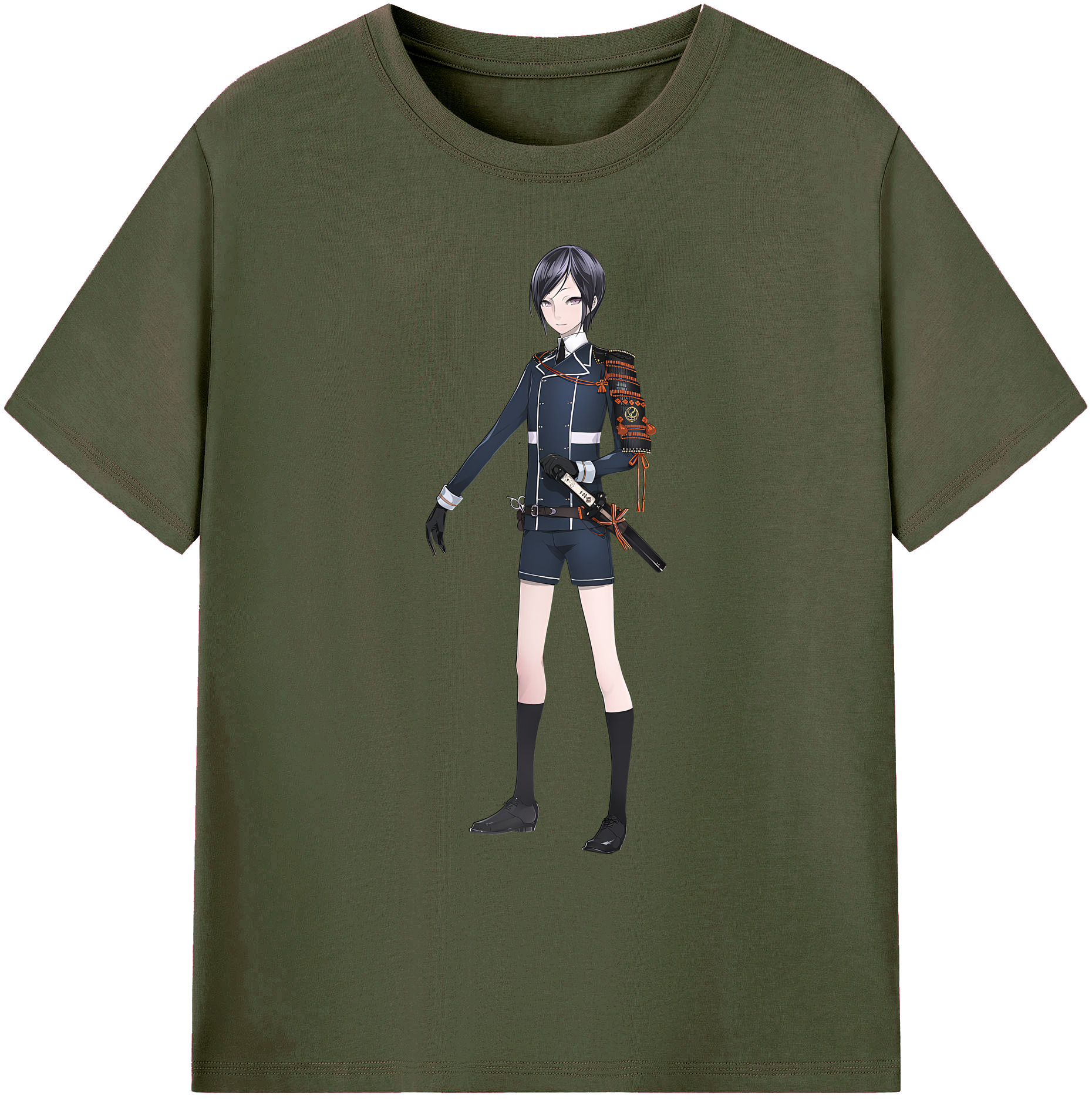 （画像用） 刀剣乱舞 Touken Ranbu 綿100％ メンズ半袖Tシャツ｜肌触りやわらか＆通気性